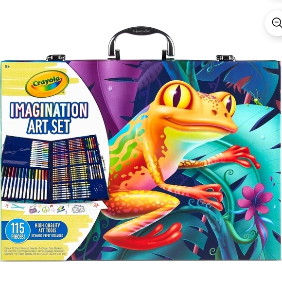 Crayola Imagination Art Coloring Set, 115 Pcs, Art & Craft Kit, Drawing Coloring - Picture 2 of 11